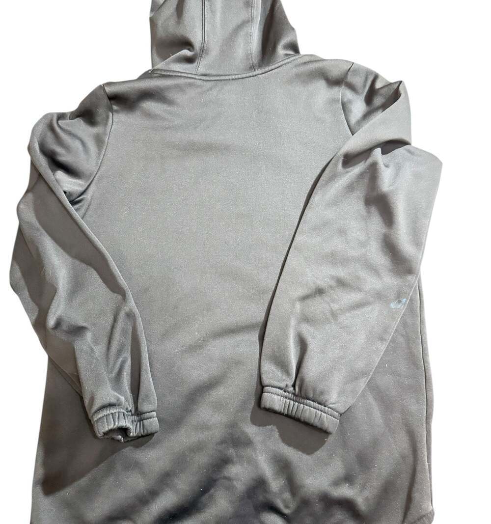 Under Armour Youth Large Black Pullover Hoodie Loose Fit Kangaroo Pocket - Picture 2 of 5